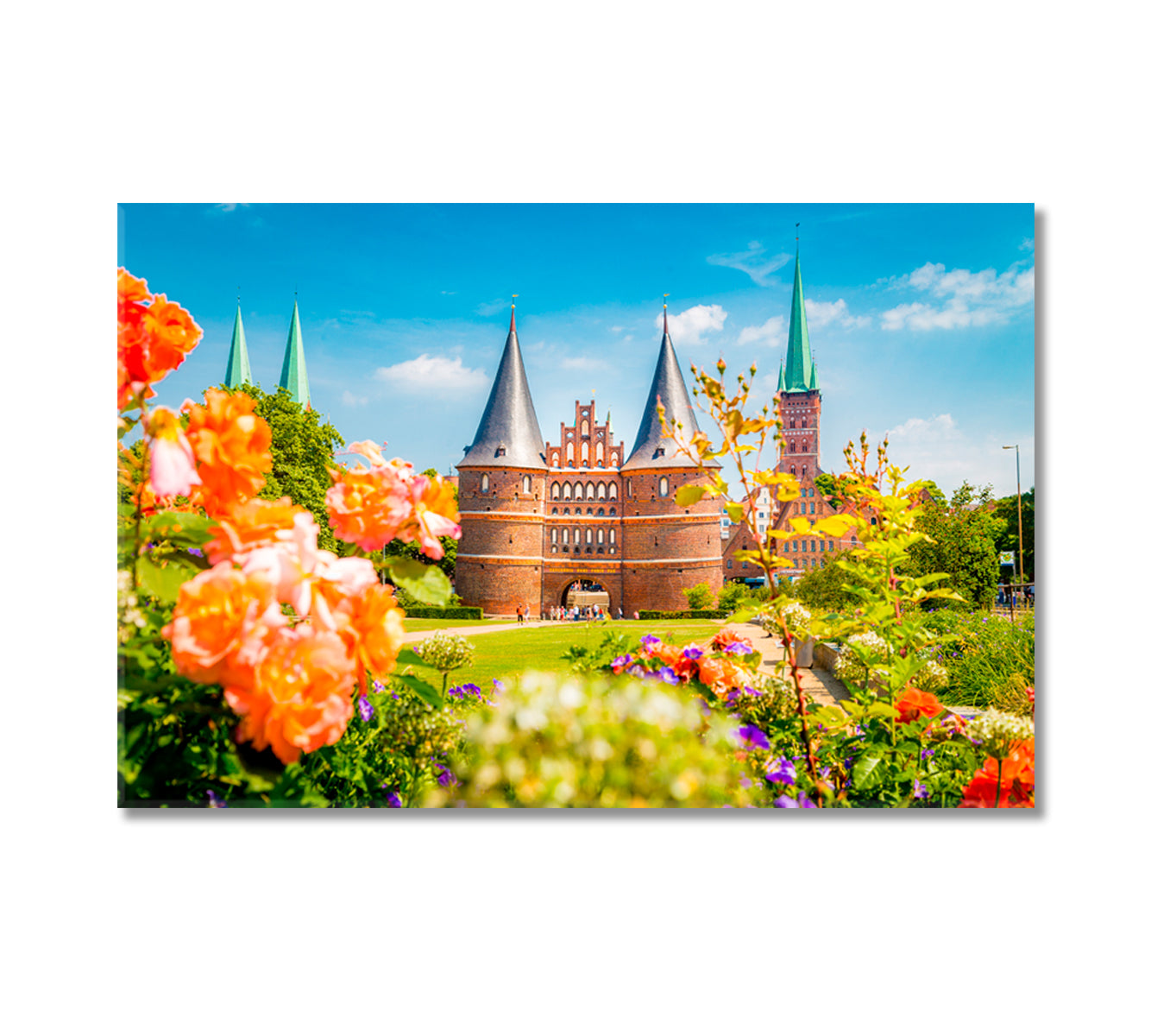 Museum Holstentor Gate Lubeck Germany Canvas Print-Canvas Print-CetArt-1 Panel-24x16 inches-CetArt