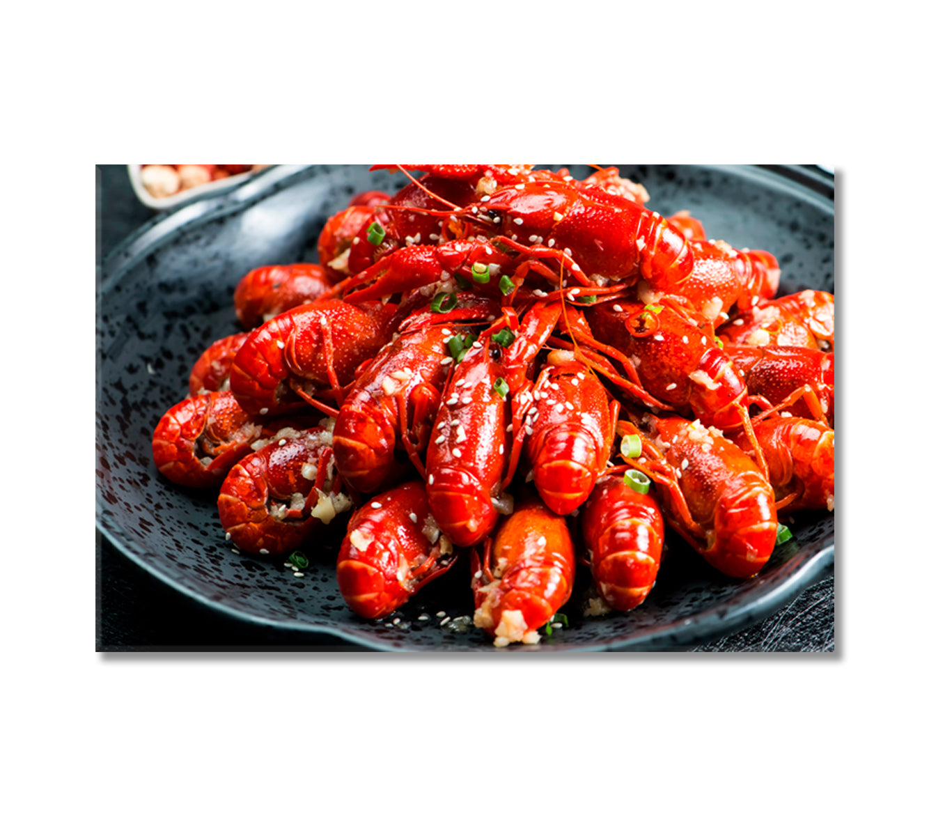 Asian Spicy Crayfish Canvas Print-Canvas Print-CetArt-1 Panel-24x16 inches-CetArt