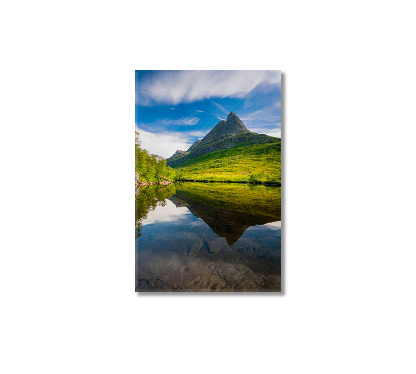 Innerdalen Valley in Trollheimen Mountains Norway Canvas Print-Canvas Print-CetArt-1 panel-16x24 inches-CetArt