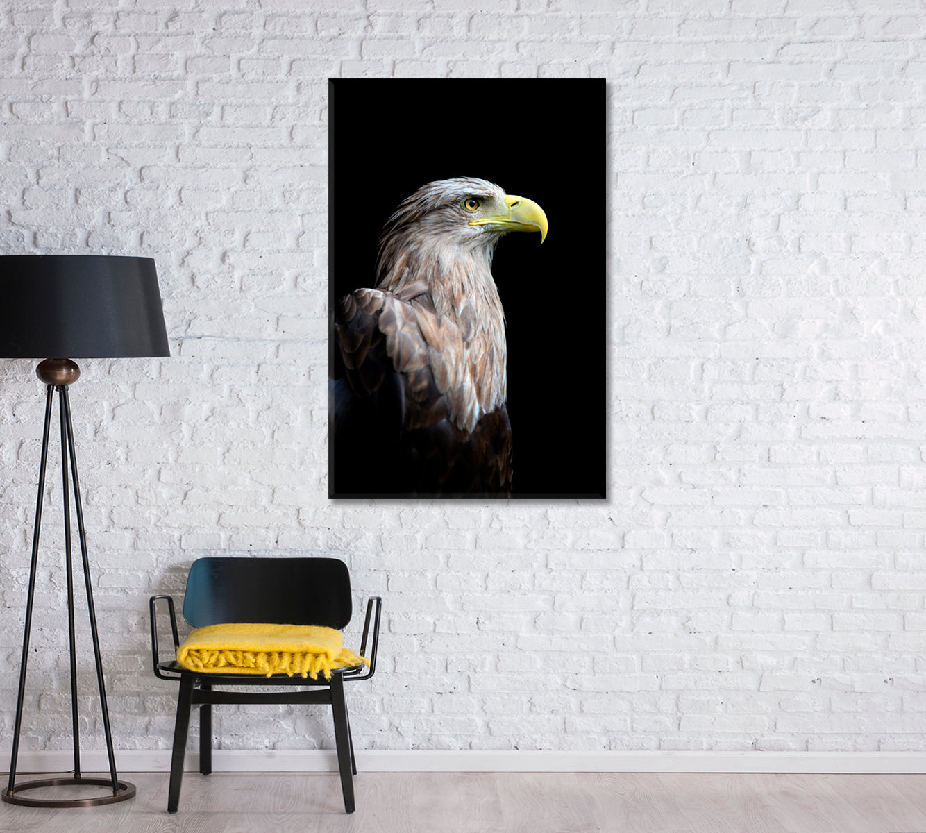 Eagle Close Up Canvas Print-Canvas Print-CetArt-1 panel-16x24 inches-CetArt