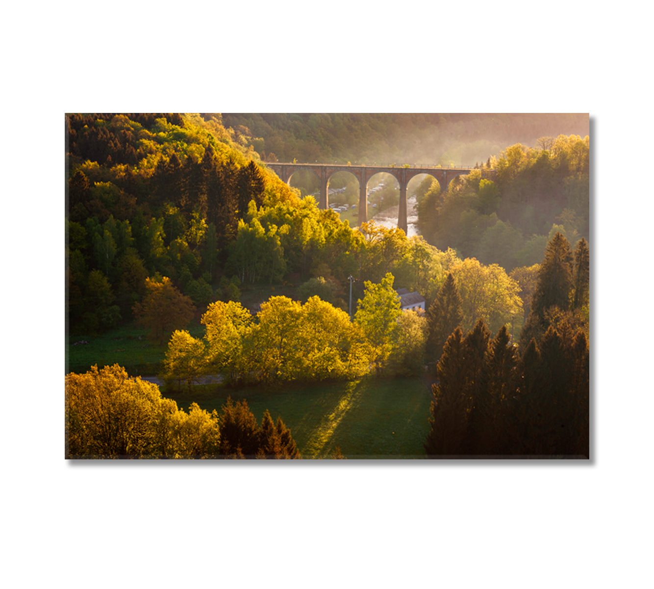 Luxembourg Viaduct Canvas Print-Canvas Print-CetArt-1 Panel-24x16 inches-CetArt