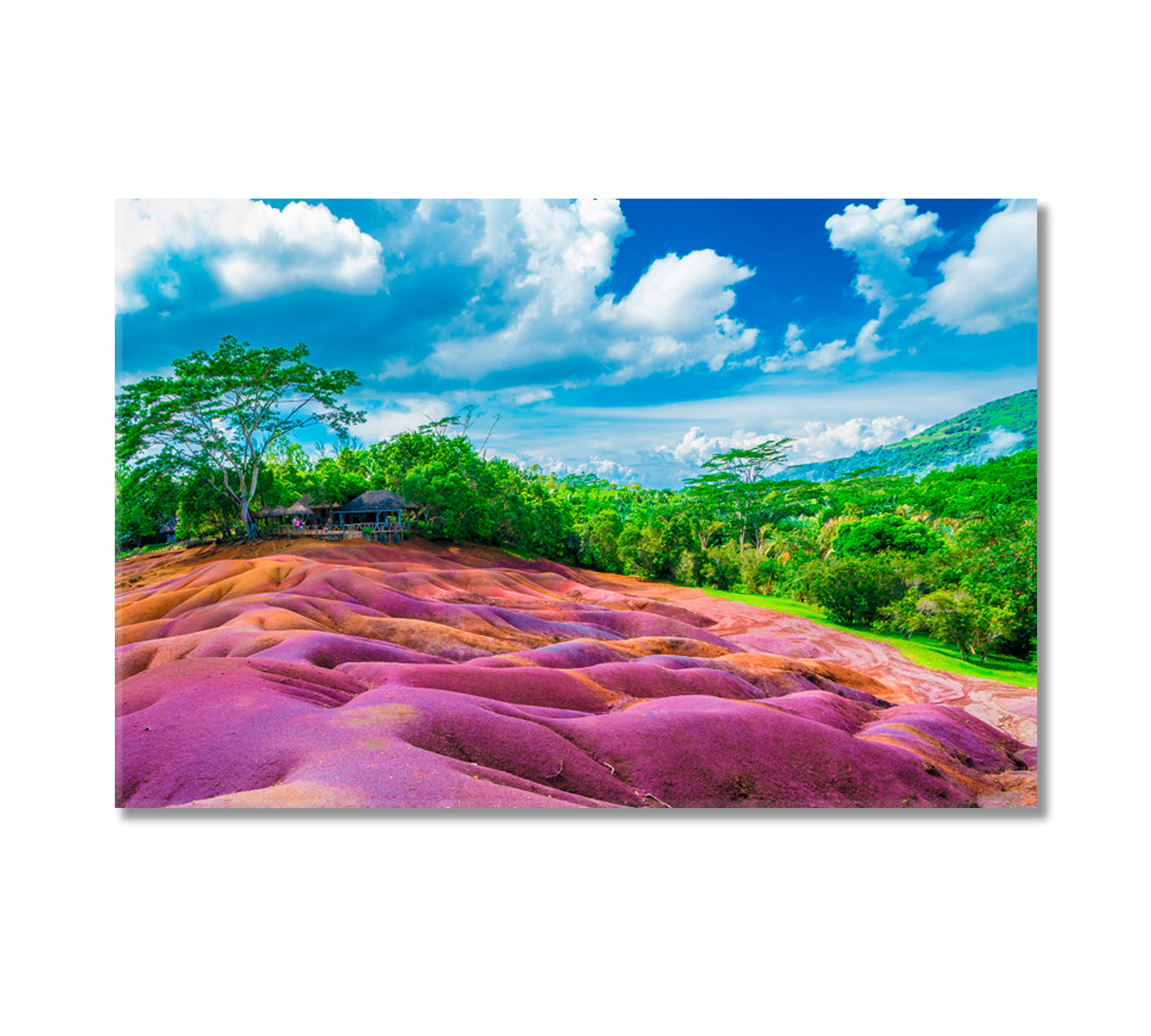 Chamarel Seven Colored Earth Geopark Mauritius Canvas Print-Canvas Print-CetArt-1 Panel-24x16 inches-CetArt