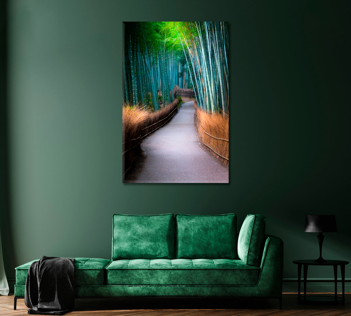 Arashiyama Bamboo Grove Kyoto Japan Canvas Print-Canvas Print-CetArt-1 panel-16x24 inches-CetArt