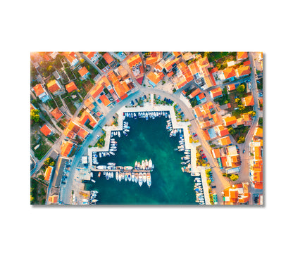 Boats and Yachts in Port Canvas Print-Canvas Print-CetArt-1 Panel-24x16 inches-CetArt