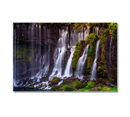 Shira-Ito Waterfall Japan Canvas Print-Canvas Print-CetArt-1 Panel-24x16 inches-CetArt