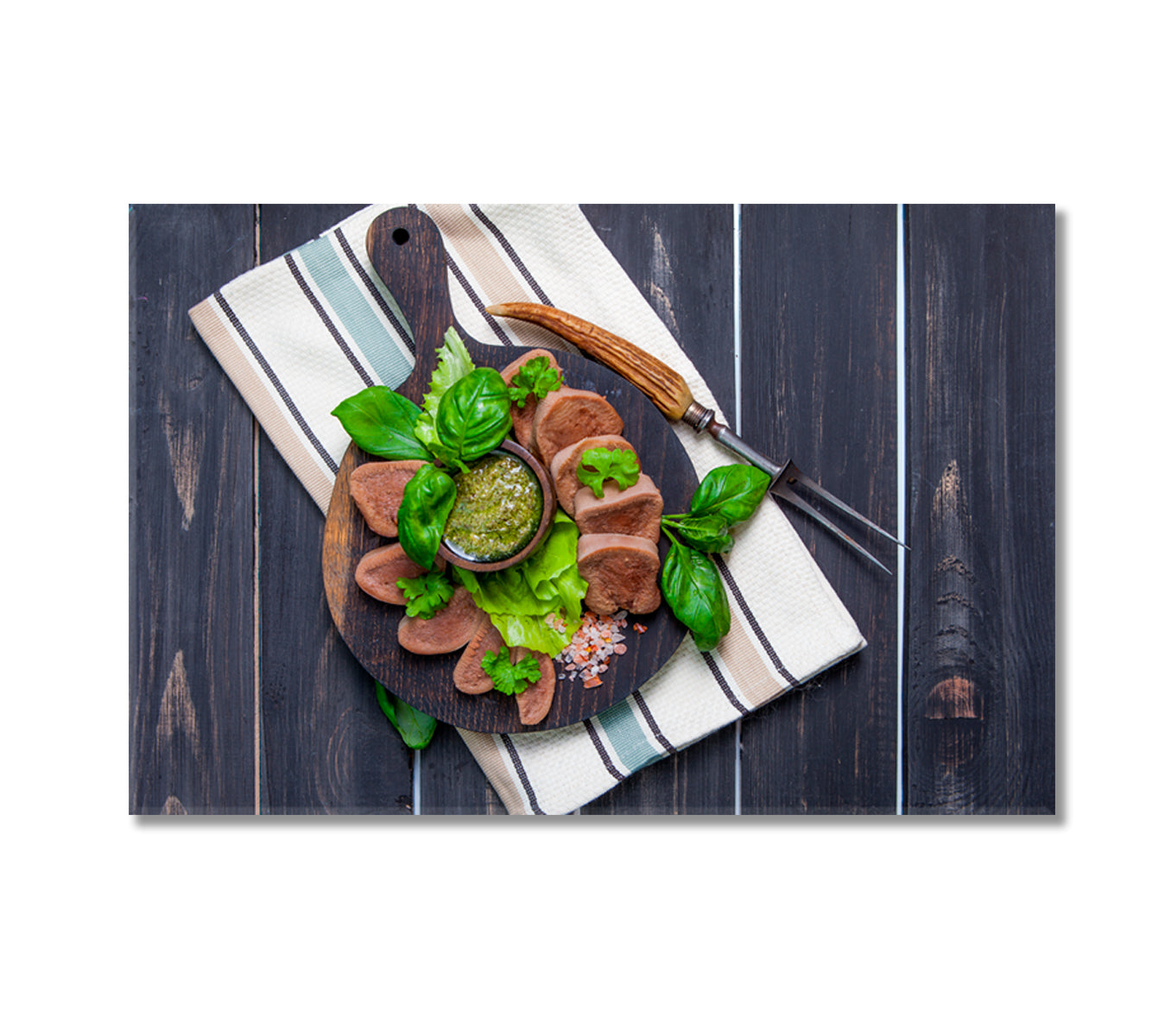 Boiled Beef Tongue Canvas Print-Canvas Print-CetArt-1 Panel-24x16 inches-CetArt