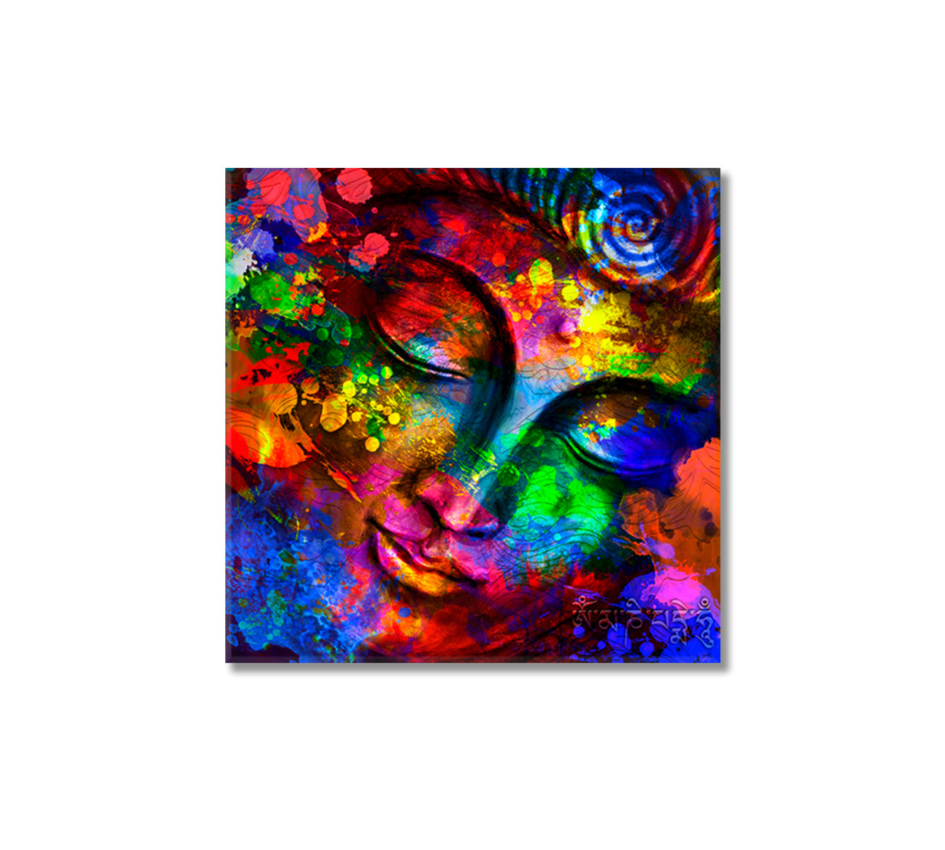 Head of Lord Buddha Canvas Print-Canvas Print-CetArt-1 panel-12x12 inches-CetArt