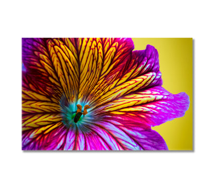 Purple and Yellow Flower Canvas Print-Canvas Print-CetArt-1 Panel-24x16 inches-CetArt