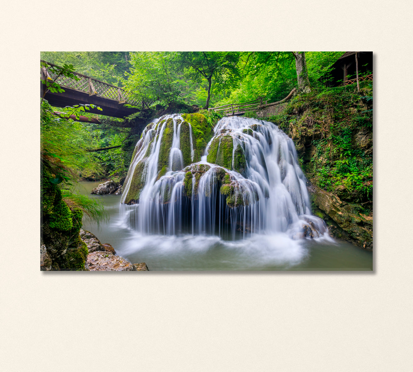 Bigar Cascade Falls Romania Canvas Print-Canvas Print-CetArt-1 Panel-24x16 inches-CetArt