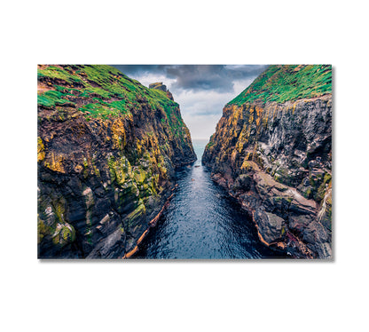 Faroe Islands Denmark Canvas Print-Canvas Print-CetArt-1 Panel-24x16 inches-CetArt