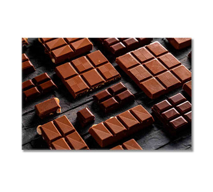 Tasty Milk Chocolate Canvas Print-Canvas Print-CetArt-1 Panel-24x16 inches-CetArt