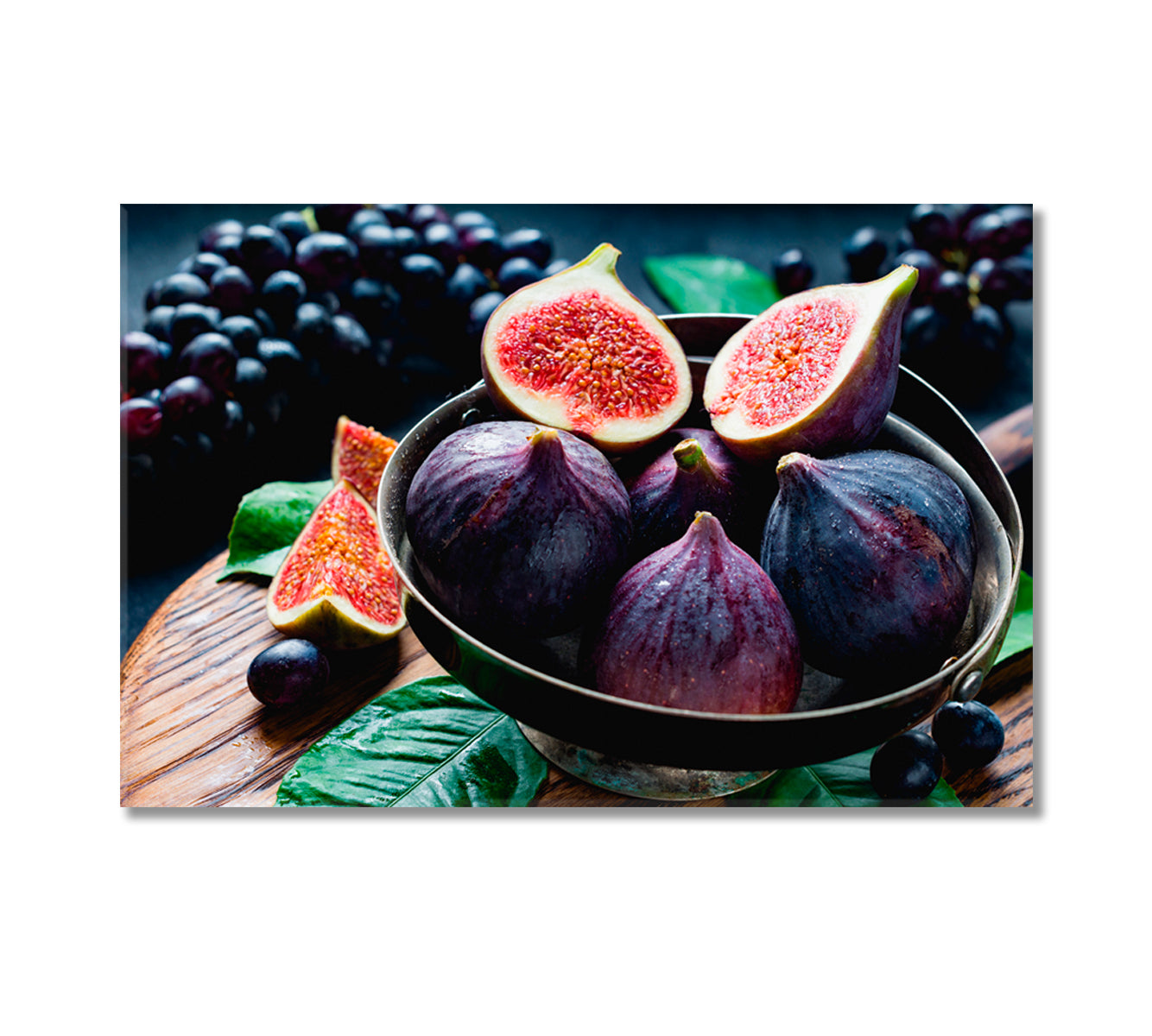 Fresh Figs Canvas Print-Canvas Print-CetArt-1 Panel-24x16 inches-CetArt