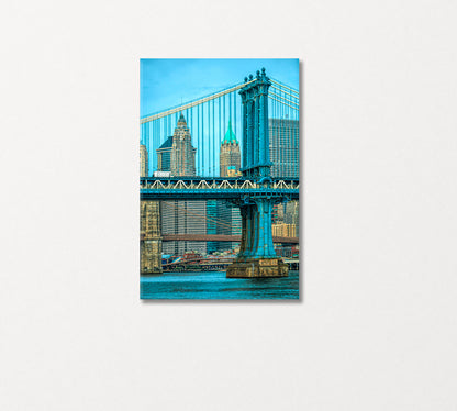 Manhattan Bridge New York Canvas Print-Canvas Print-CetArt-1 panel-16x24 inches-CetArt