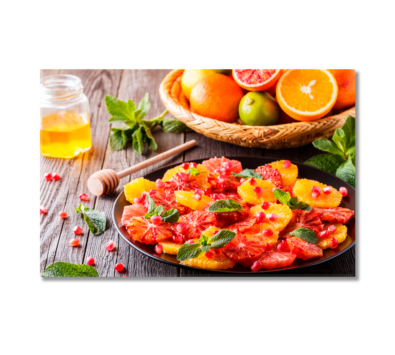 Grapefruit and Oranges Canvas Print-Canvas Print-CetArt-1 Panel-24x16 inches-CetArt