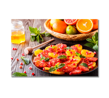 Grapefruit and Oranges Canvas Print-Canvas Print-CetArt-1 Panel-24x16 inches-CetArt