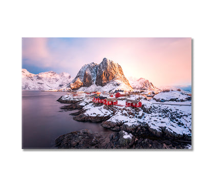 Hamnoy Lofoten Islands Norway Canvas Print-Canvas Print-CetArt-1 Panel-24x16 inches-CetArt