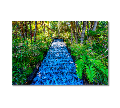 Monte Palace Tropical Garden with Waterfalls Madeira Island Portugal Canvas Print-Canvas Print-CetArt-1 Panel-24x16 inches-CetArt