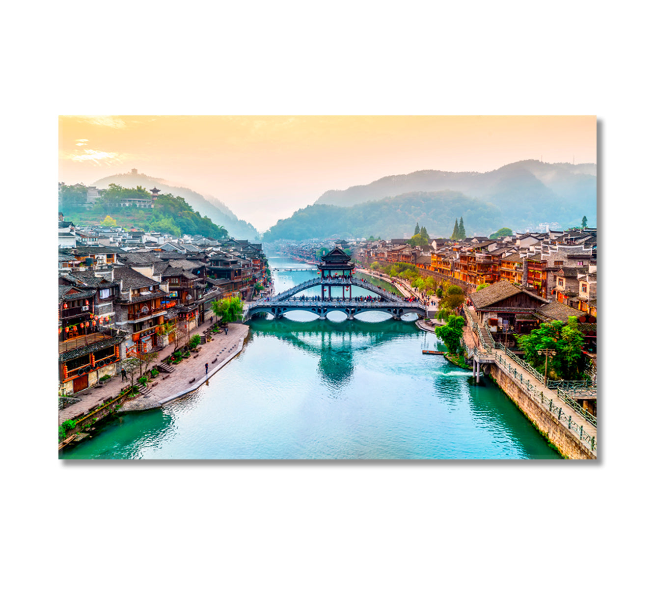 Phoenix Town Hunan China Canvas Print-Canvas Print-CetArt-1 Panel-24x16 inches-CetArt