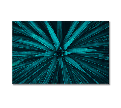 Beautiful Dark Blue Leaves Canvas Print-Canvas Print-CetArt-1 Panel-24x16 inches-CetArt