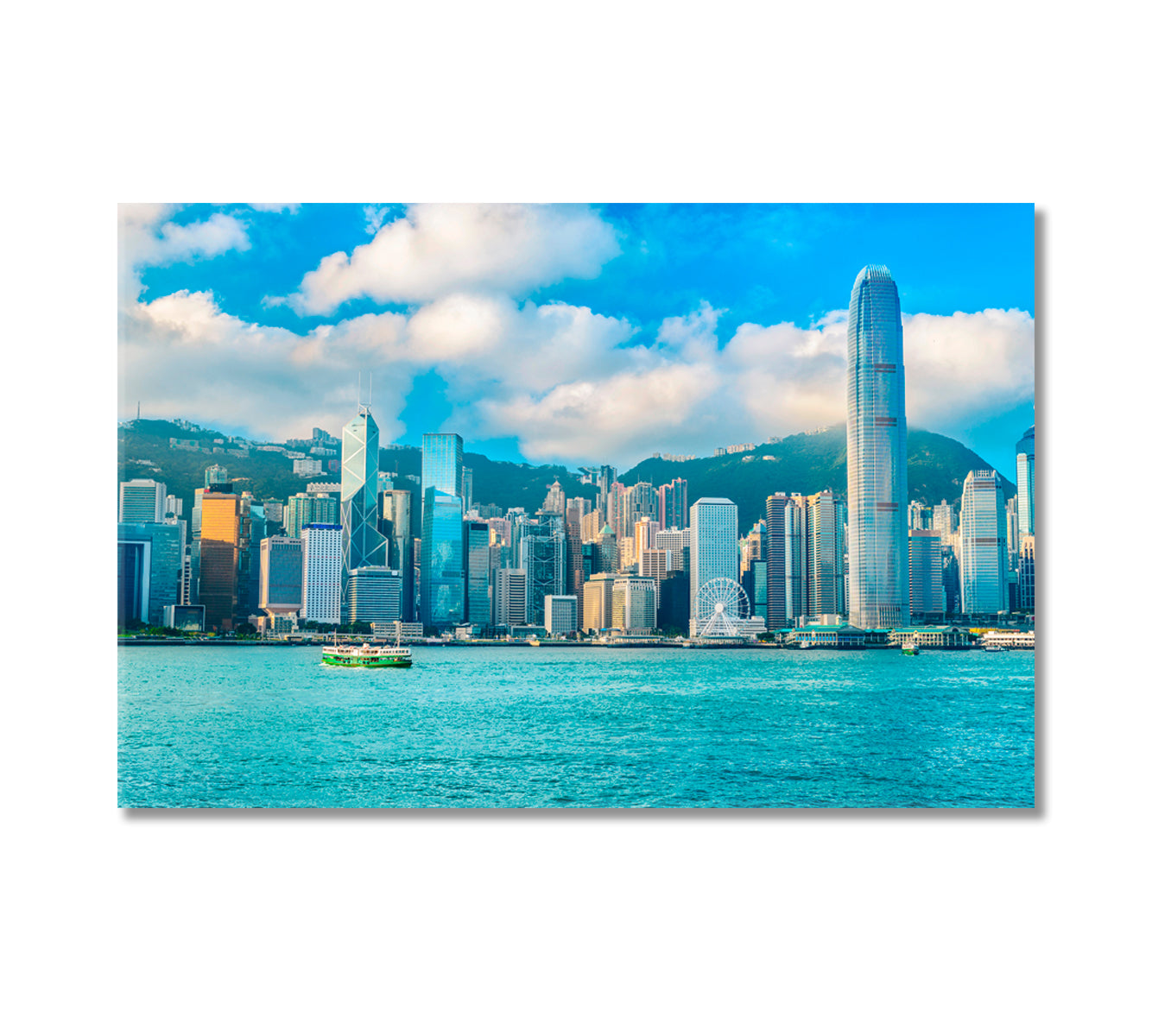 Hong Kong China Canvas Print-Canvas Print-CetArt-1 Panel-24x16 inches-CetArt