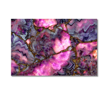 Natural Purple Amethyst Canvas Print-Canvas Print-CetArt-1 Panel-24x16 inches-CetArt