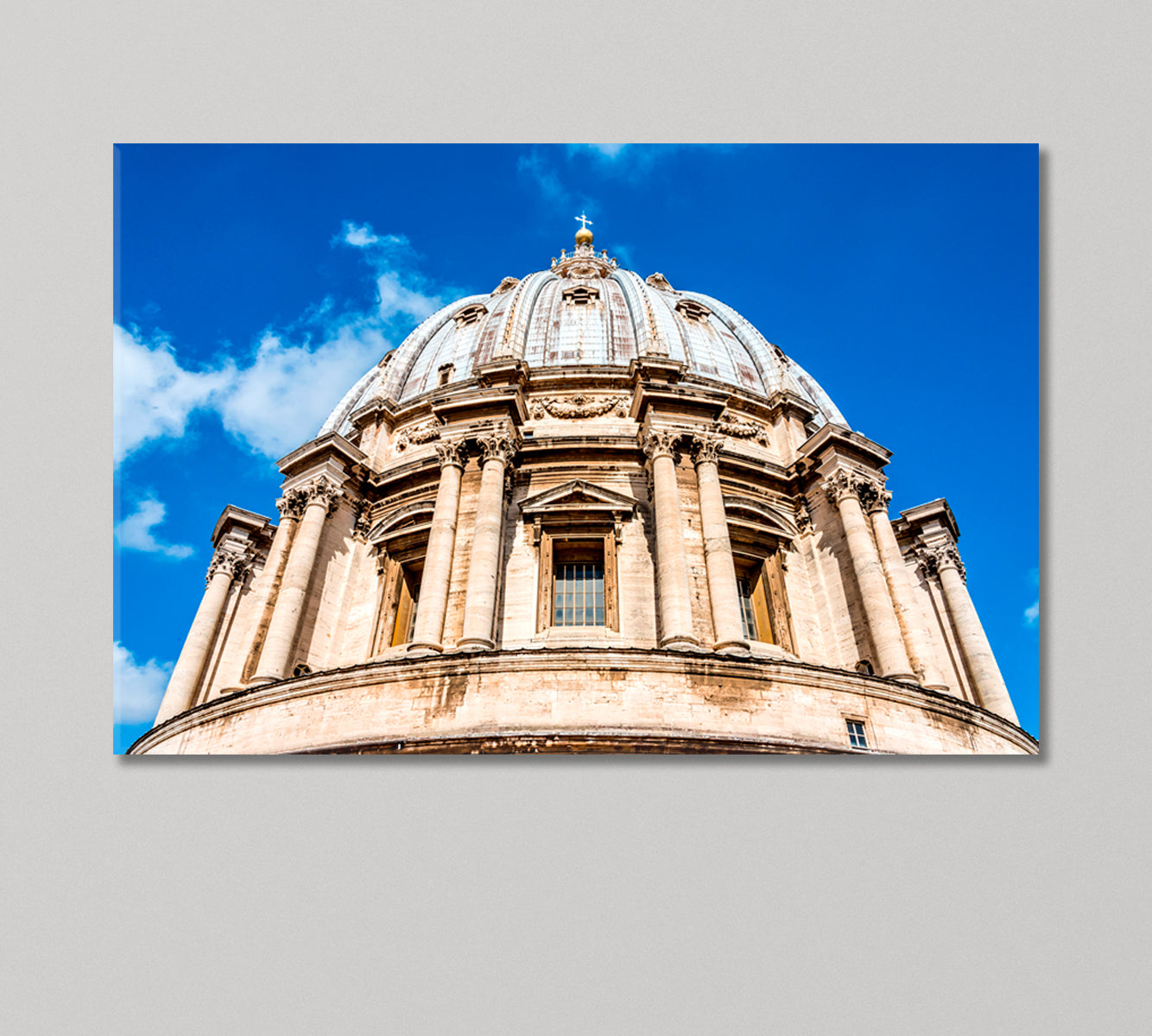 Dome of St. Peter's Basilica Vatican Italy Canvas Print-Canvas Print-CetArt-1 Panel-24x16 inches-CetArt