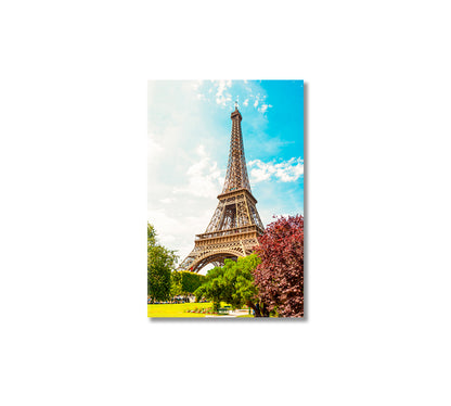 Eiffel Tower Paris in Summer Canvas Print-Canvas Print-CetArt-1 panel-16x24 inches-CetArt