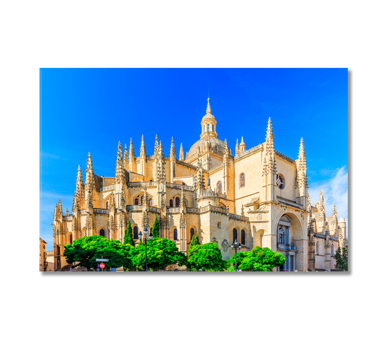 Cathedral de Santa Maria de Segovia Spain Canvas Print-Canvas Print-CetArt-1 Panel-24x16 inches-CetArt