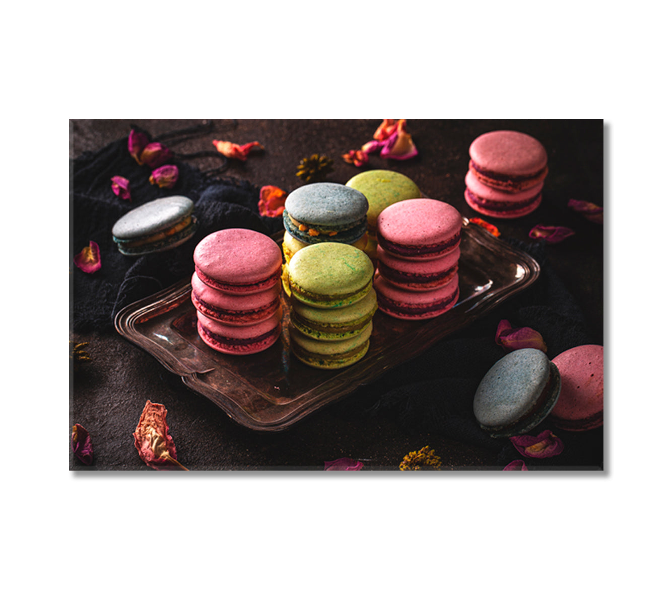 Macaron Cookies Canvas Print-Canvas Print-CetArt-1 Panel-24x16 inches-CetArt