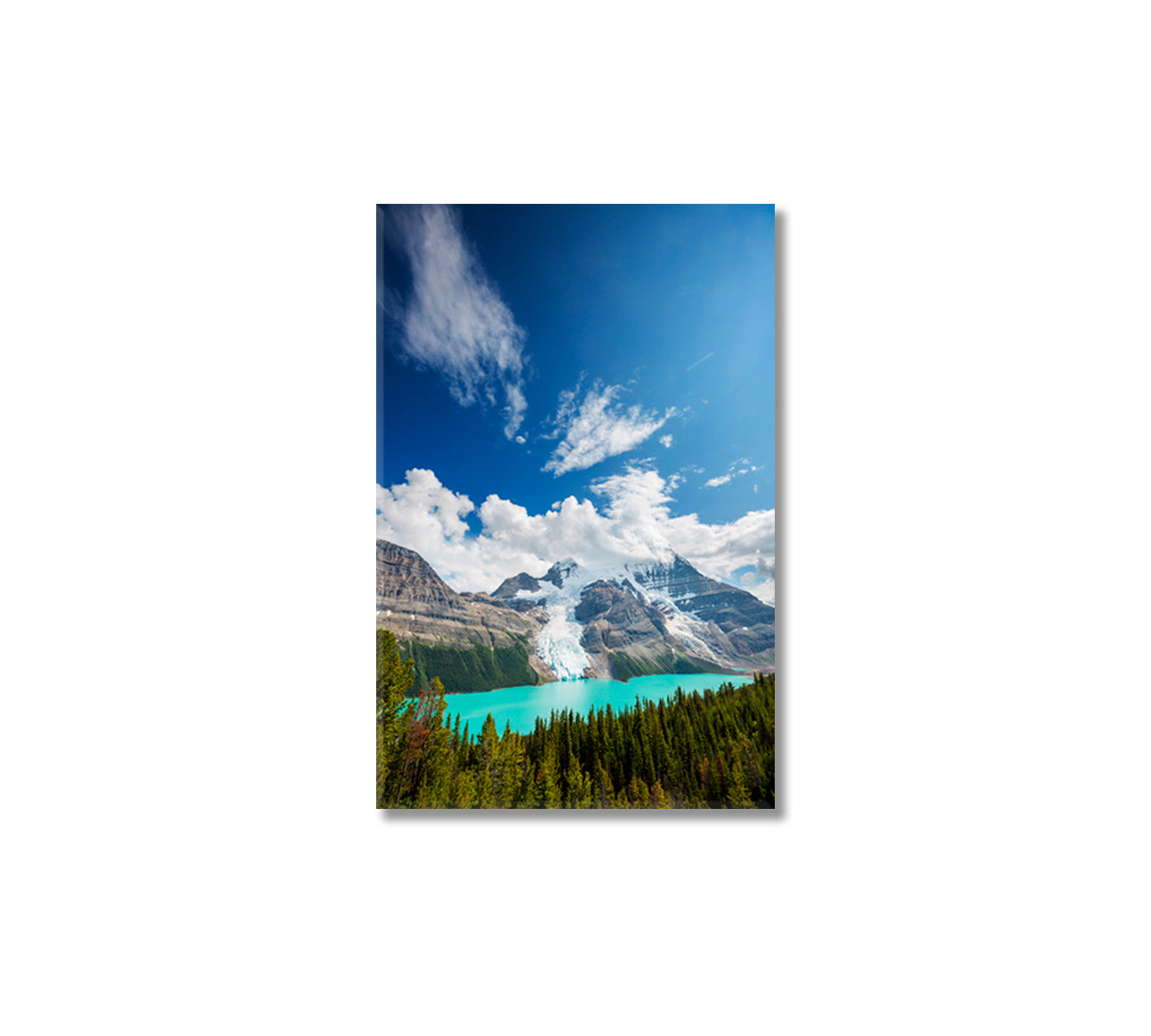 Beautiful Berg Lake and Mount Robson Canada Canvas Print-Canvas Print-CetArt-1 panel-16x24 inches-CetArt