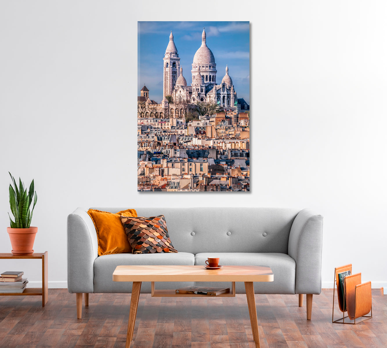 Temple Basilica Sacre Coeur Paris France Canvas Print-Canvas Print-CetArt-1 panel-16x24 inches-CetArt