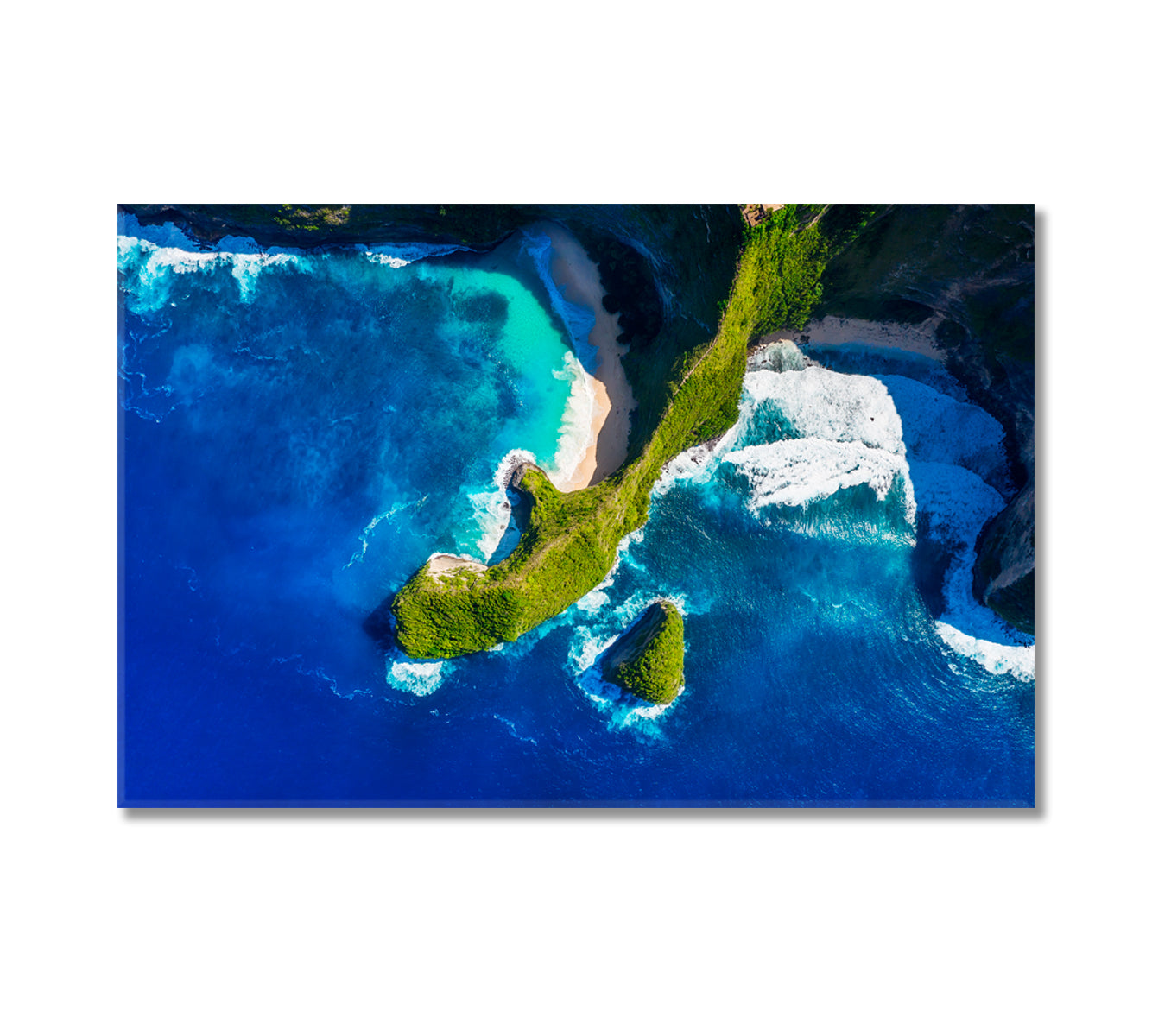 Kelingking Beach Bali Indonesia Canvas Print-Canvas Print-CetArt-1 Panel-24x16 inches-CetArt