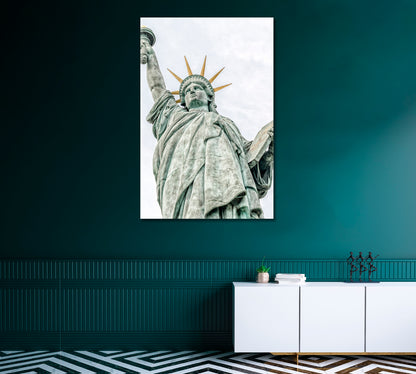 Statue of Liberty Paris Close Up Canvas Print-Canvas Print-CetArt-1 panel-16x24 inches-CetArt