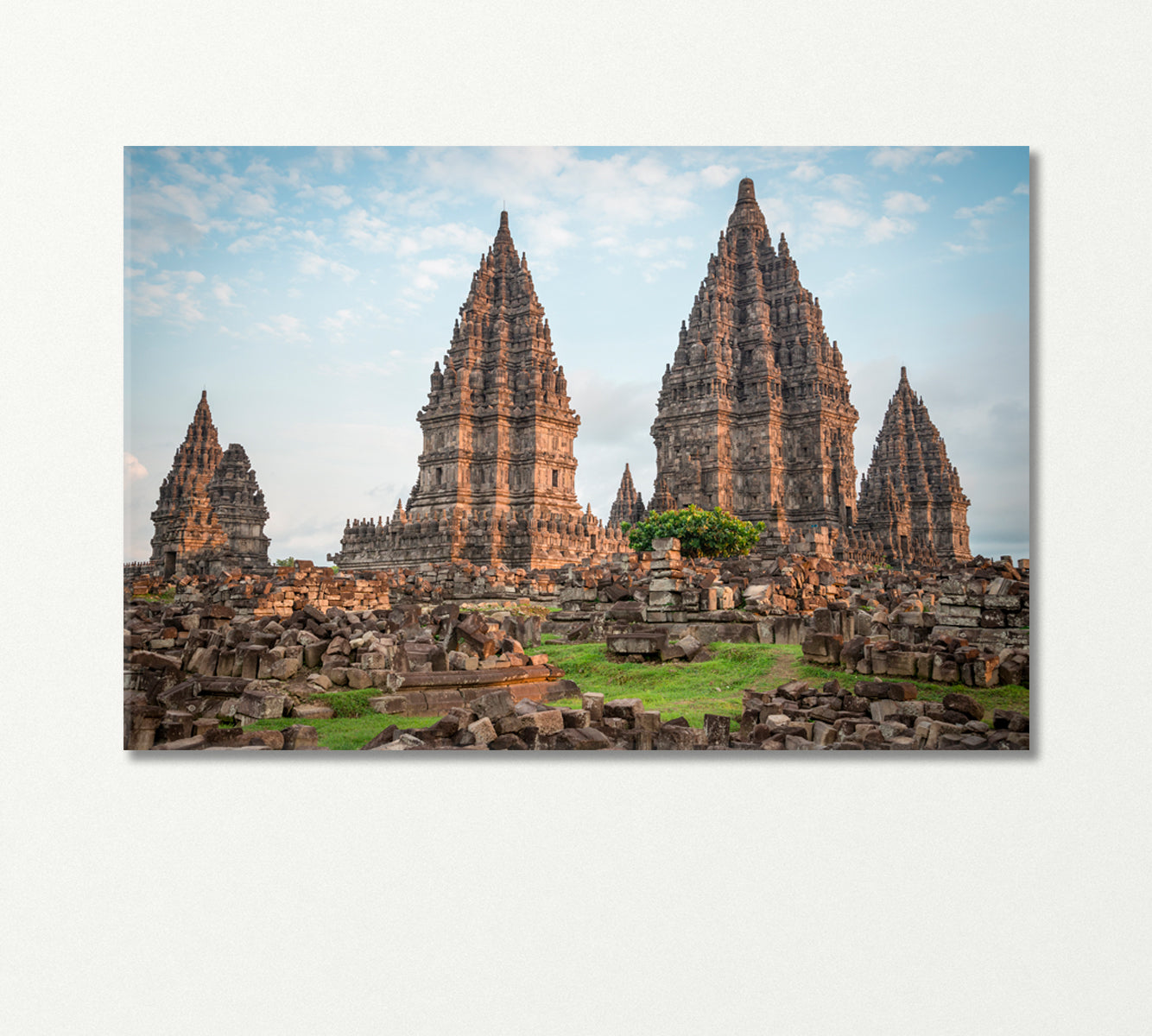 Prambanan Temple Canvas Print-Canvas Print-CetArt-1 Panel-24x16 inches-CetArt