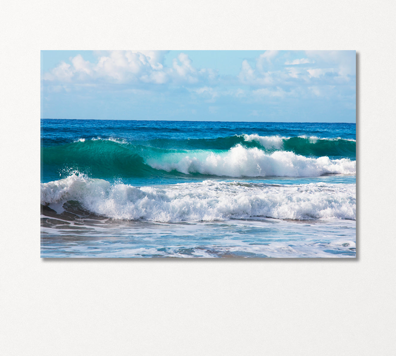 Ocean Waves Canvas Print-Canvas Print-CetArt-1 Panel-24x16 inches-CetArt