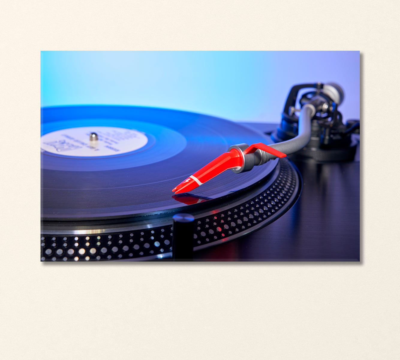 Vinyl Record Player Canvas Print-Canvas Print-CetArt-1 Panel-24x16 inches-CetArt