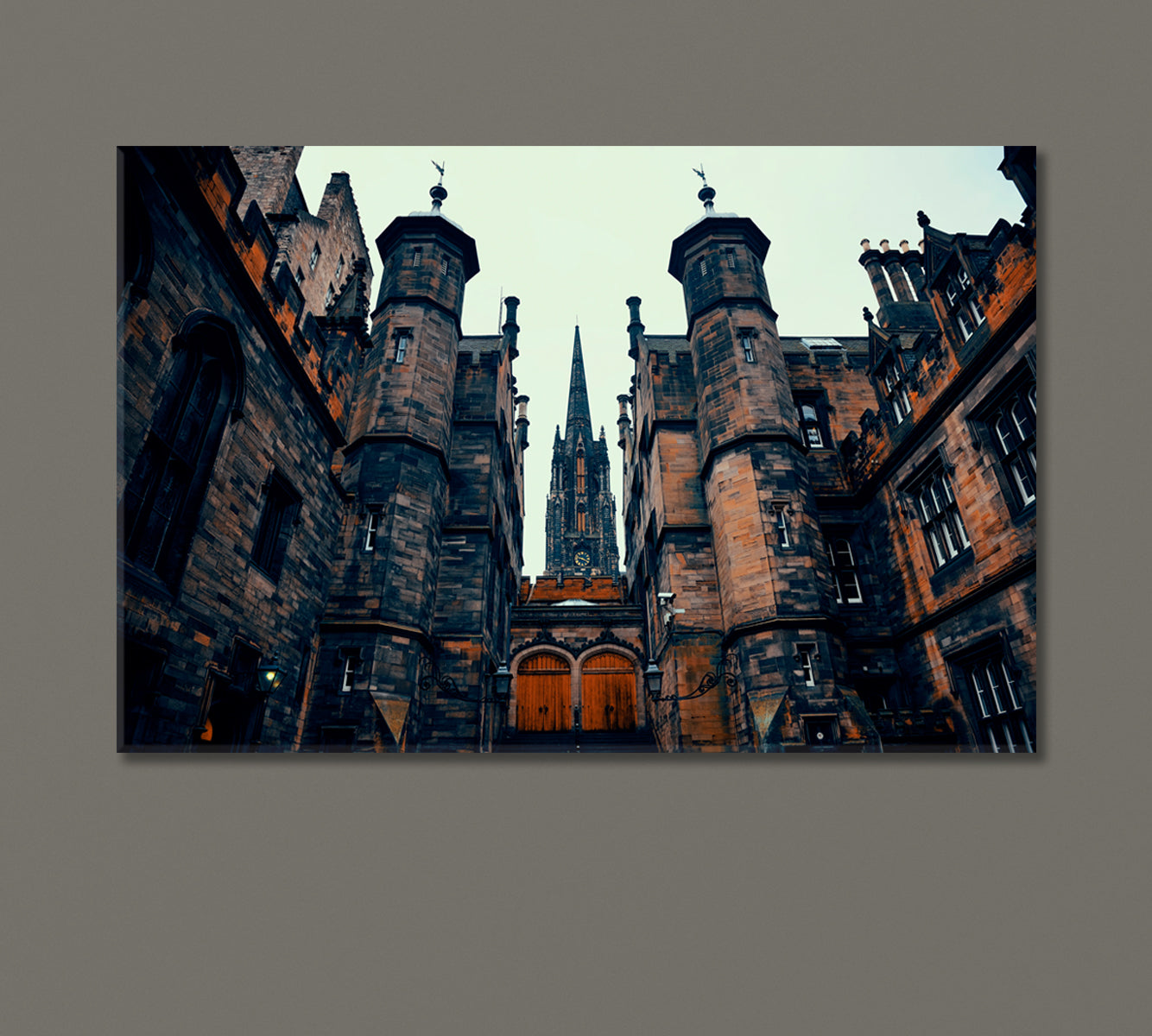 University of Edinburgh UK Canvas Print-Canvas Print-CetArt-1 Panel-24x16 inches-CetArt