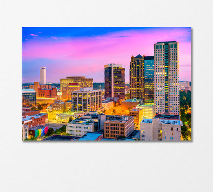 Birmingham City Alabama USA Canvas Print-Canvas Print-CetArt-1 Panel-24x16 inches-CetArt