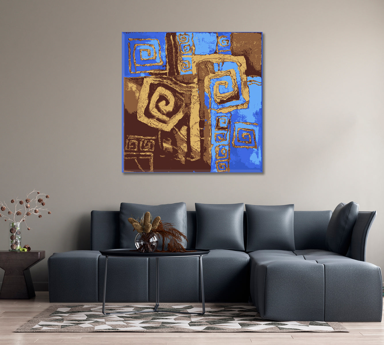 Abstract Ancient Greek Ornament Canvas Print-Canvas Print-CetArt-1 panel-12x12 inches-CetArt