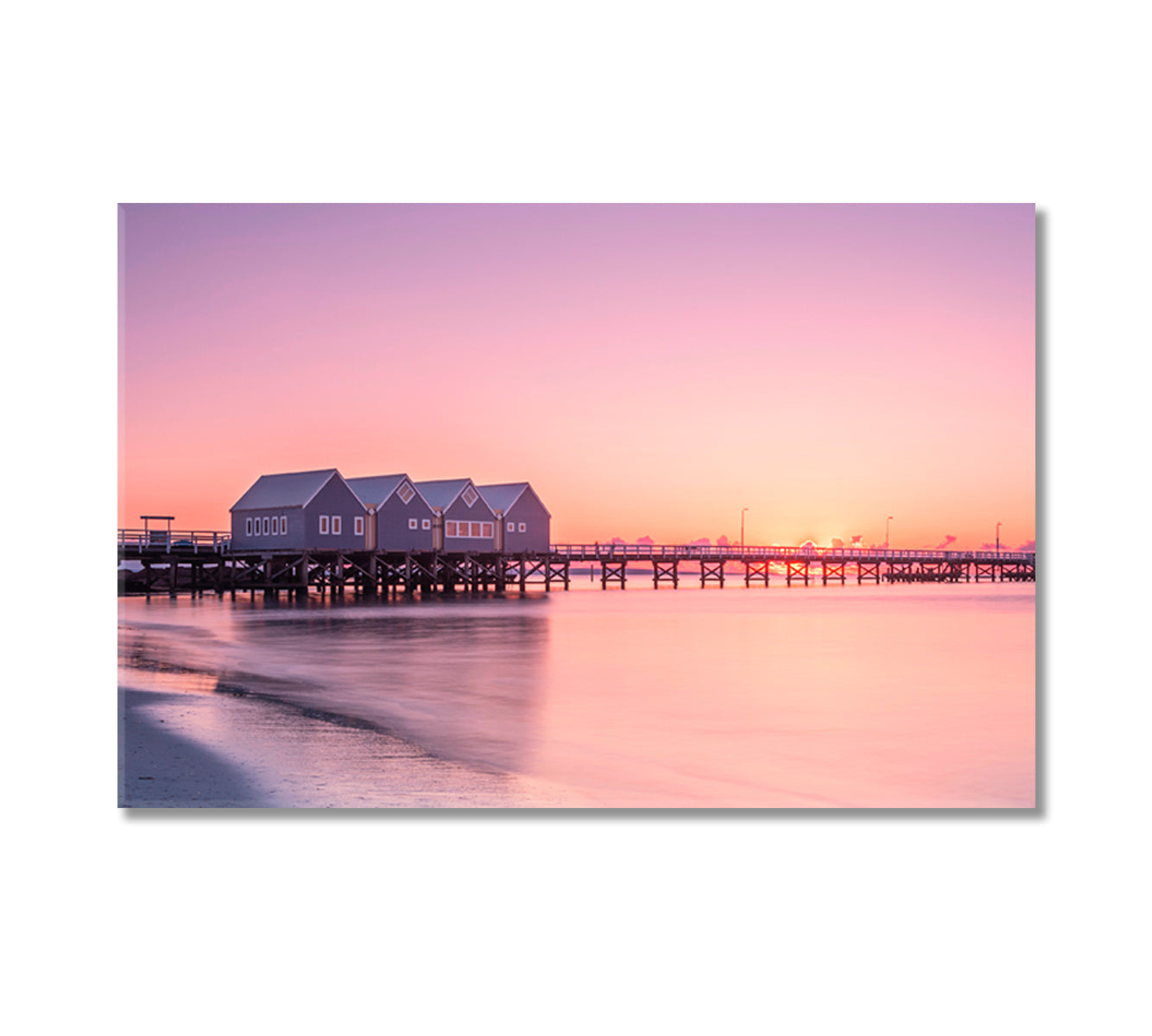 Busselton Jetty Western Australia Canvas Print-Canvas Print-CetArt-1 Panel-24x16 inches-CetArt