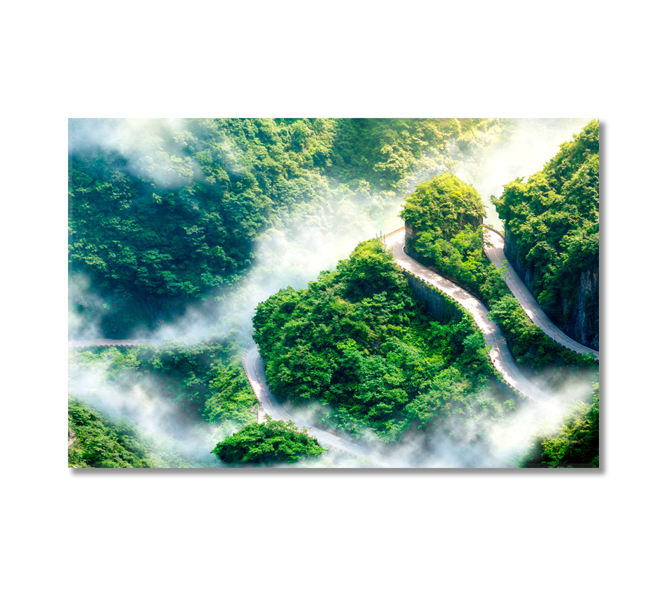 Tongtian Road to Tianmen Mountain Zhangjiajie National Forest Park Canvas Print-Canvas Print-CetArt-1 Panel-24x16 inches-CetArt