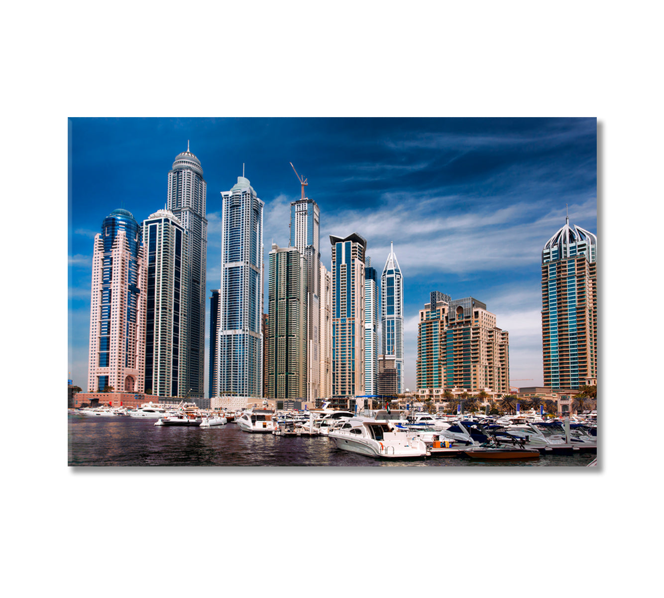 Dubai Marina United Arab Emirates Canvas Print-Canvas Print-CetArt-1 Panel-24x16 inches-CetArt