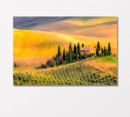 Tuscany Italy Canvas Print-Canvas Print-CetArt-1 Panel-24x16 inches-CetArt