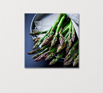 Green Asparagus Canvas Print-Canvas Print-CetArt-1 panel-12x12 inches-CetArt