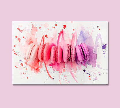 Colorful Macarons Canvas Print-Canvas Print-CetArt-1 Panel-24x16 inches-CetArt