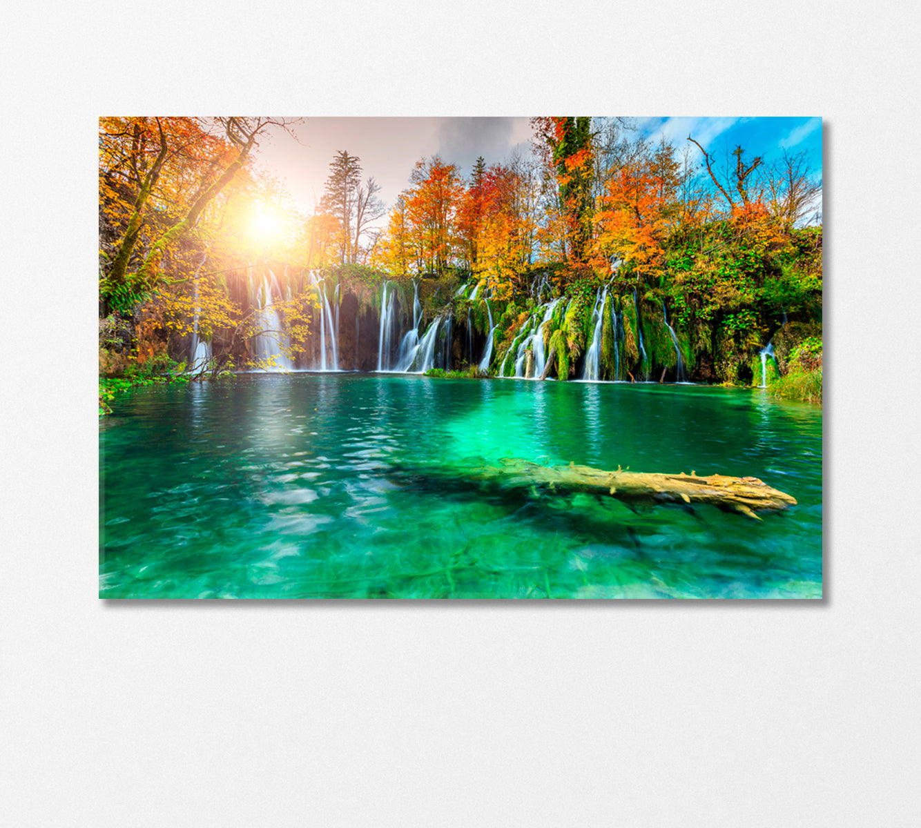 Waterfalls of Plitvice Lakes National Park Canvas Print-Canvas Print-CetArt-1 Panel-24x16 inches-CetArt