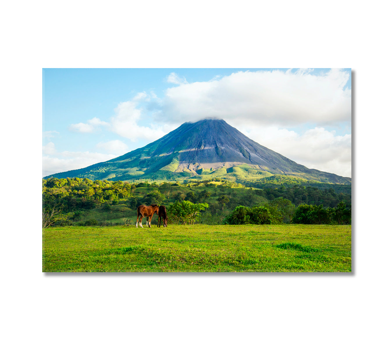 Arenal Volcano Costa Rica Canvas Print-Canvas Print-CetArt-1 Panel-24x16 inches-CetArt