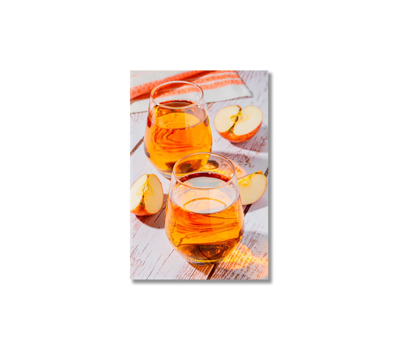 Glass of Apple Juice Canvas Print-Canvas Print-CetArt-1 panel-16x24 inches-CetArt