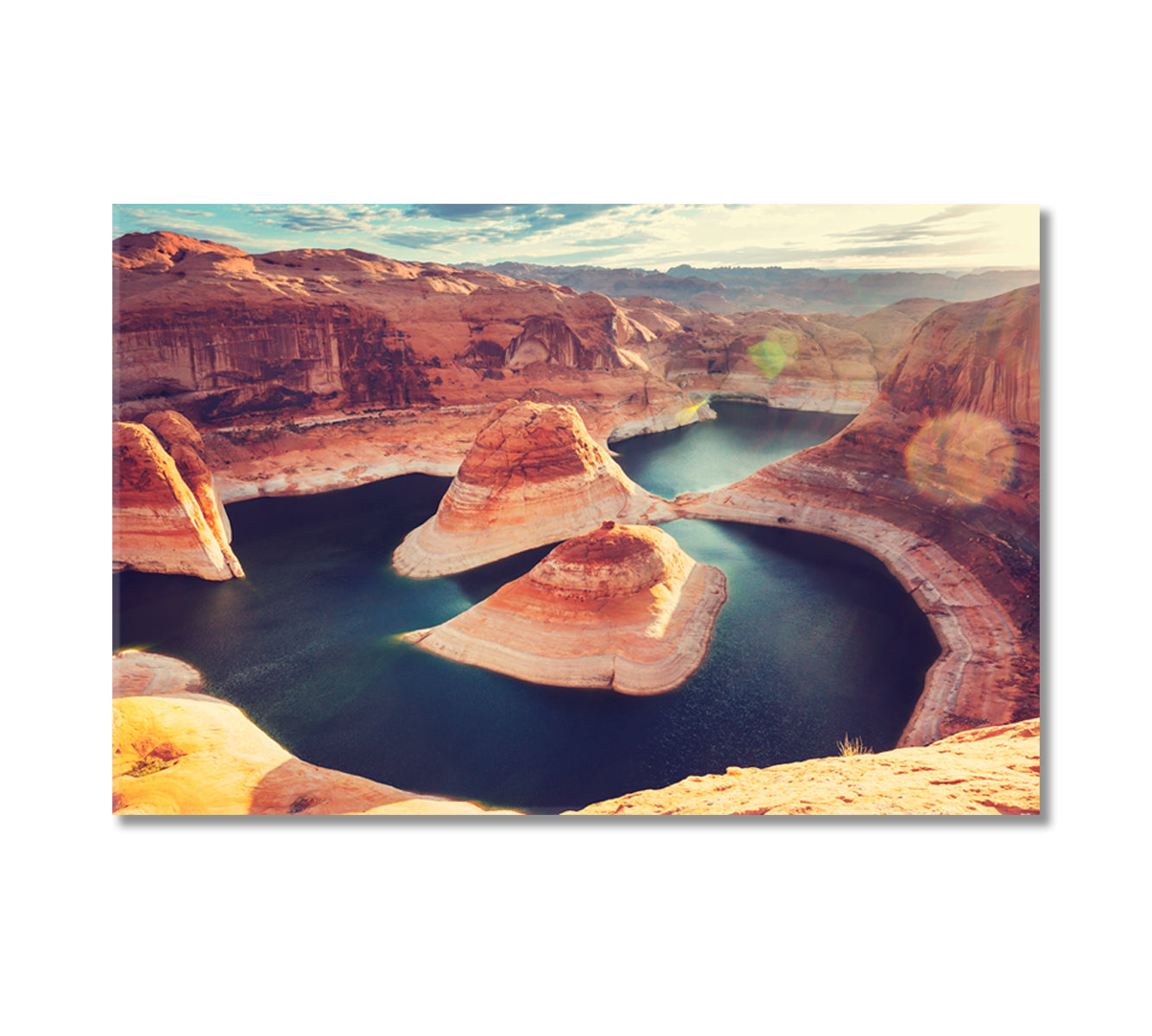 Beautiful Powell Lake Utah USA Canvas Print-Canvas Print-CetArt-1 Panel-24x16 inches-CetArt