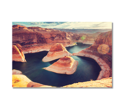 Beautiful Powell Lake Utah USA Canvas Print-Canvas Print-CetArt-1 Panel-24x16 inches-CetArt